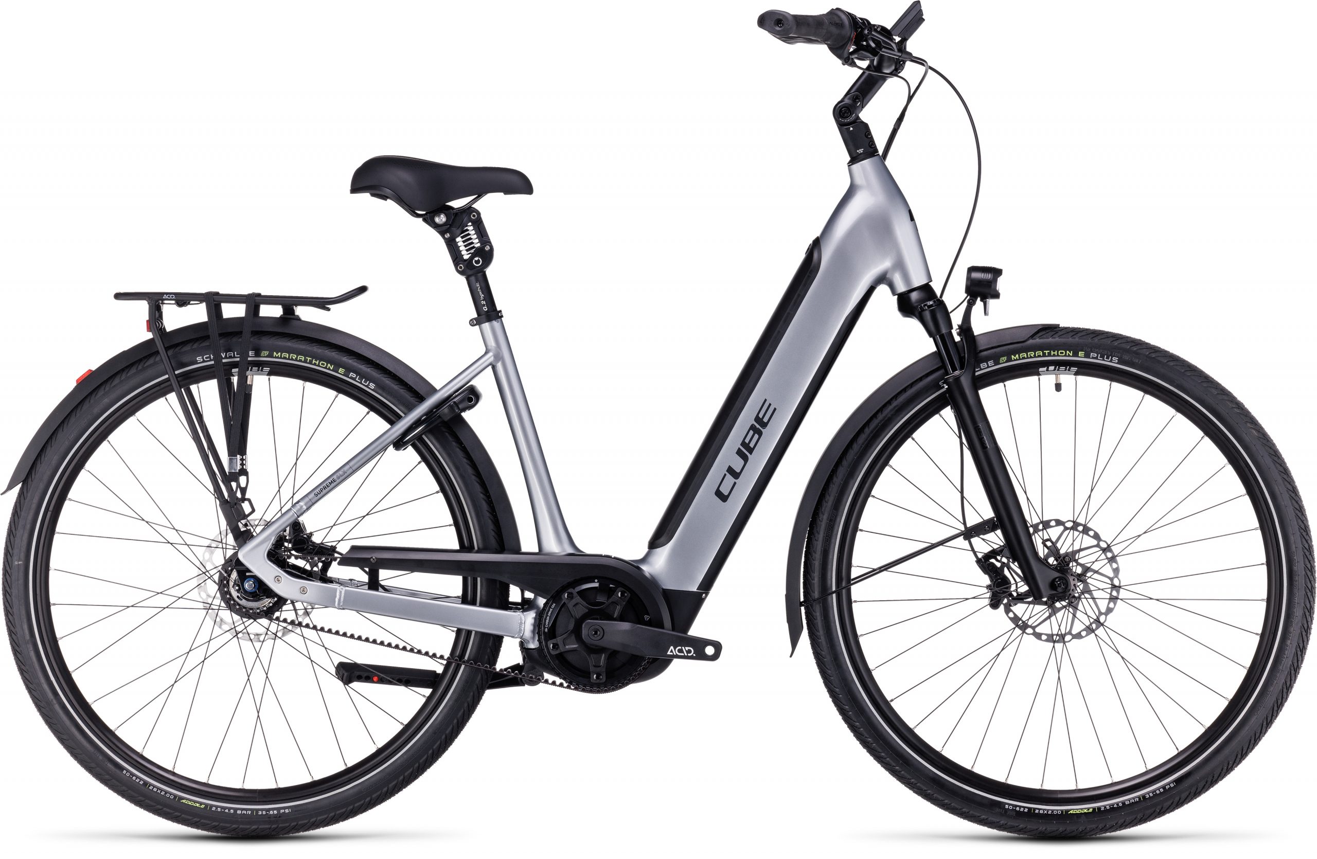 CUBE Supreme Hybrid SLX 625 polarsilver´n´black - S